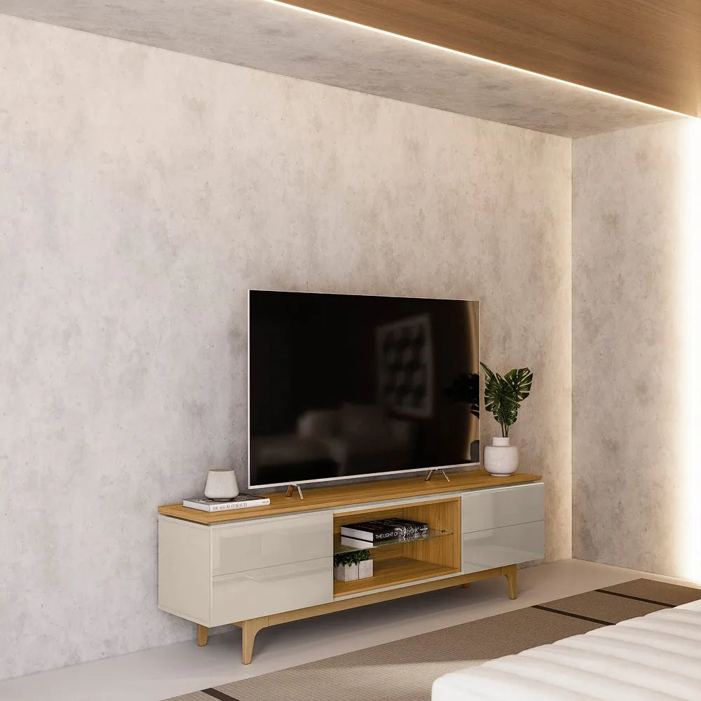 Rack Miami 200cm para TV de até 75" Linea Brasil - Móveis furniture