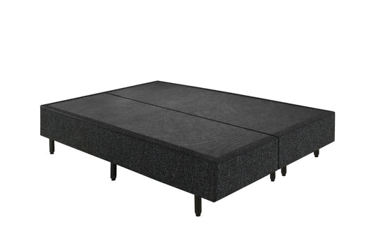 Base Casal Bipartida 2x69x188x40 Corino Preto - Móveis furniture