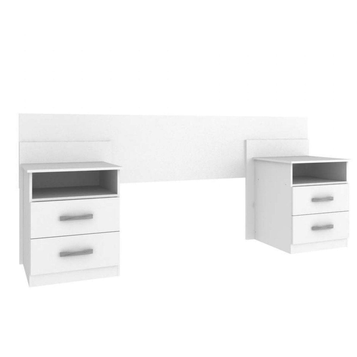 Cabeceira Elegance Casal Queen com 2 Mesas de Cabeceira - Móveis furniture