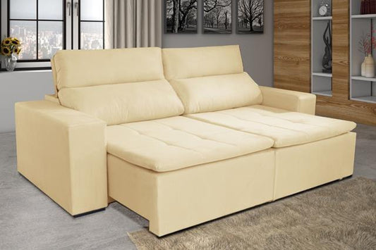 Sofa Retratil Recl Portugal 2xMod 1m Bege Sofa Retratil Recl Portugal 2xMod 1m Bege - Móveis furniture