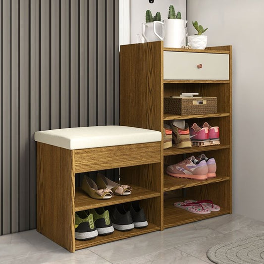 Sapateira Hall Cumarú/Off White – - Móveis furniture