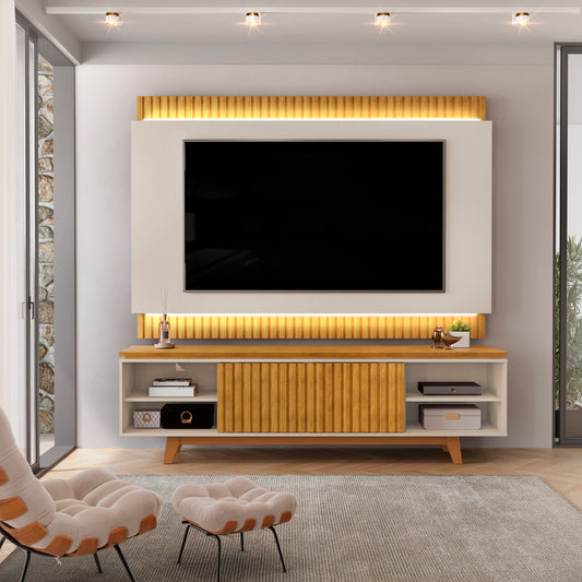 Bancada com Painel Loren Bali.Cedro DJ Moveis - Móveis furniture