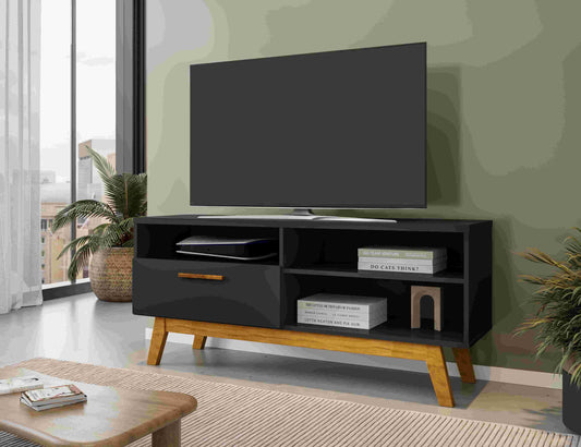 Rack Paladio TV até 55 Polegadas Preto Fosco Bechara