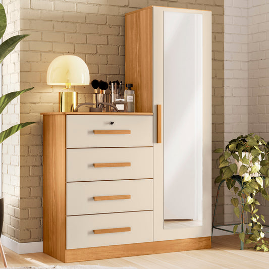 Cômoda Belize Plus Carvalho Grife/Off White – MÓVEIS ALBATROZ - Móveis furniture