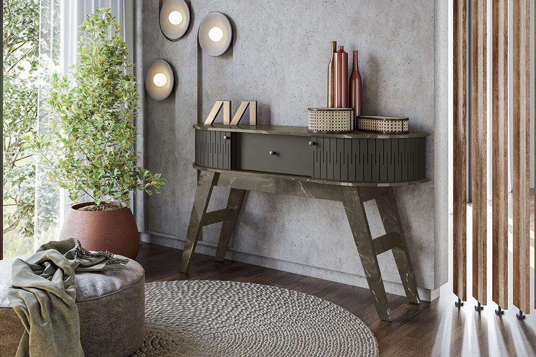Aparador Estoril 2P1G Jade.Oliva Madetec - Móveis furniture