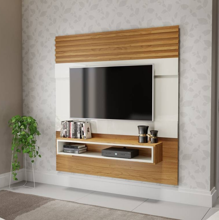 Painel até 55″ Antix PA20 Off White/Freijó – DALLA COSTA