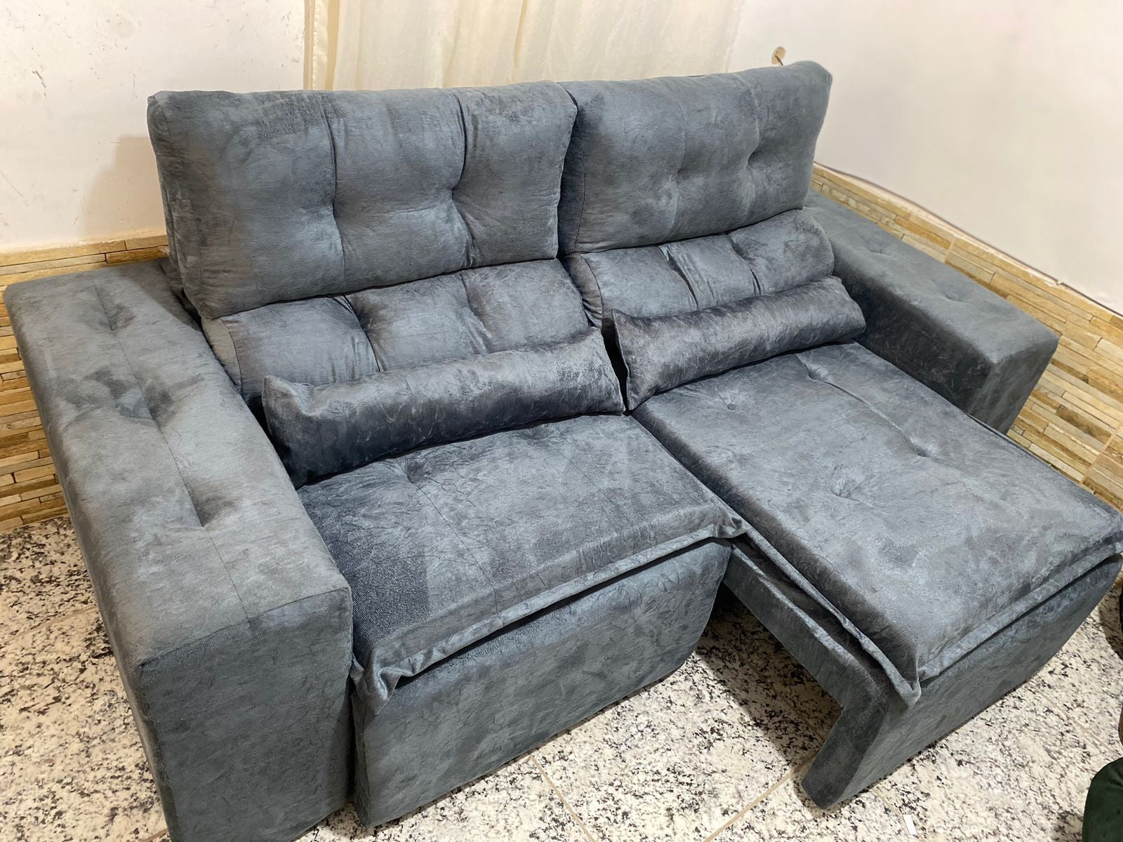 Sofá retrátil reclinável Leão - Móveis furniture