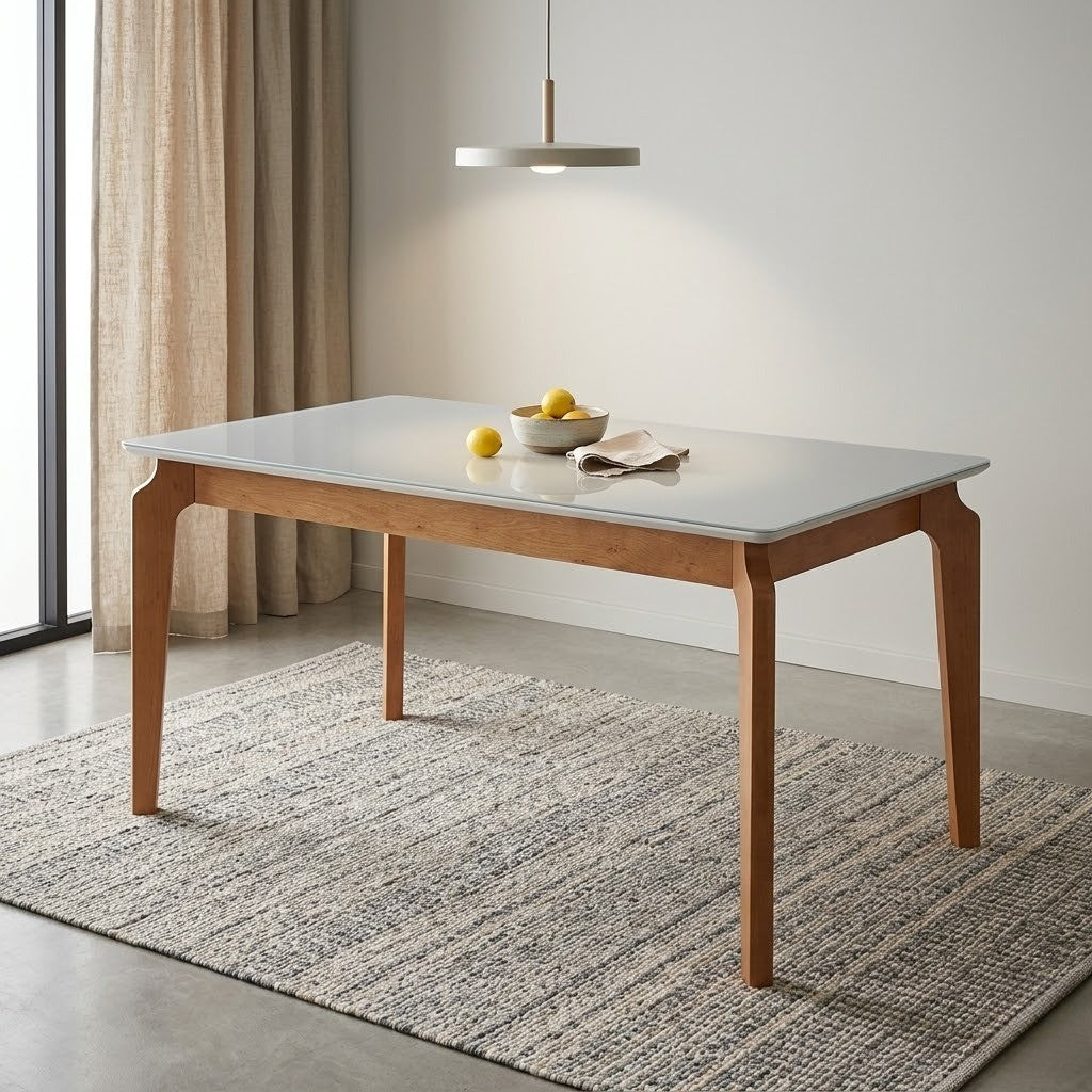 Mesa Atos 120 (Tampo 18 mm) Mel/Off White – VIEIRA DECOR