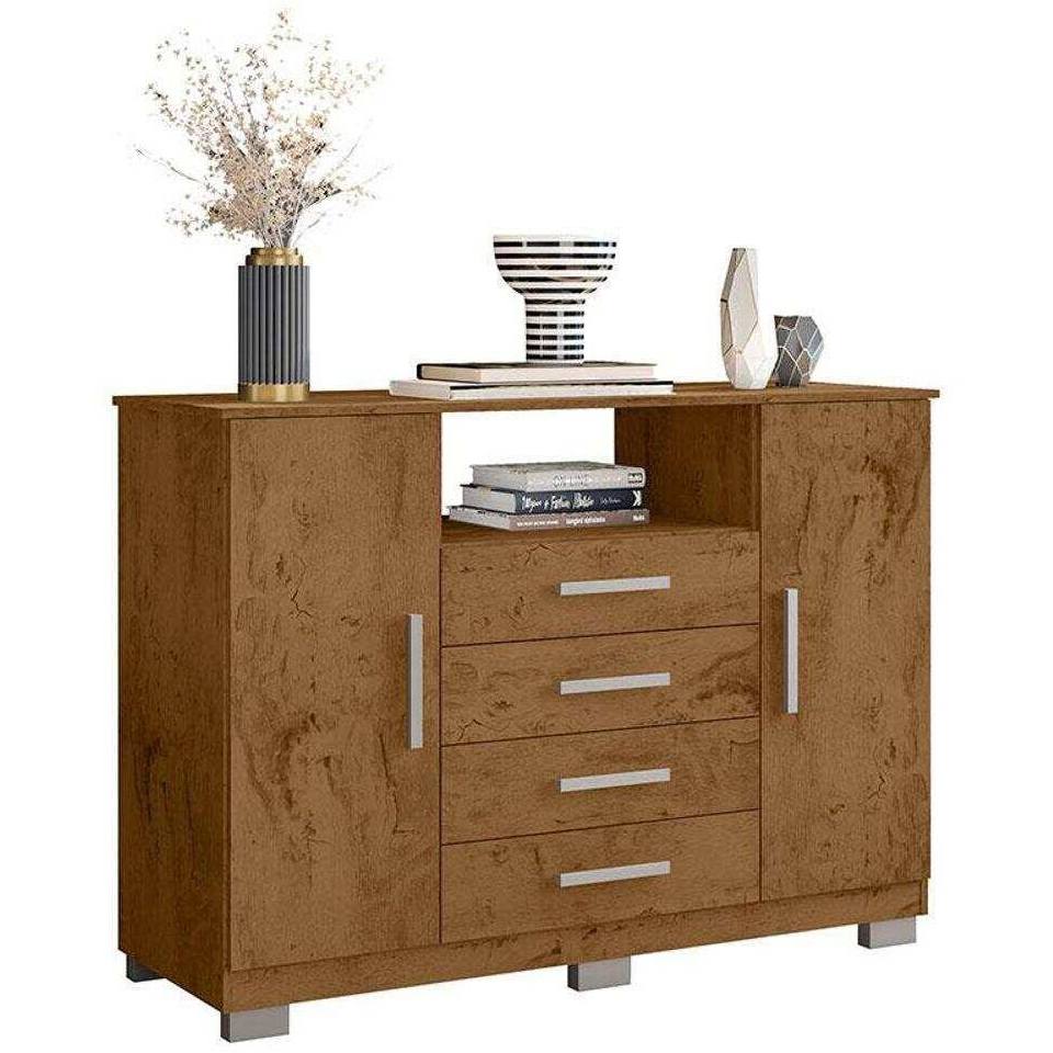 Cômoda Sapateira 8020 2 Portas 4 Gavetas Araplac - Móveis furniture