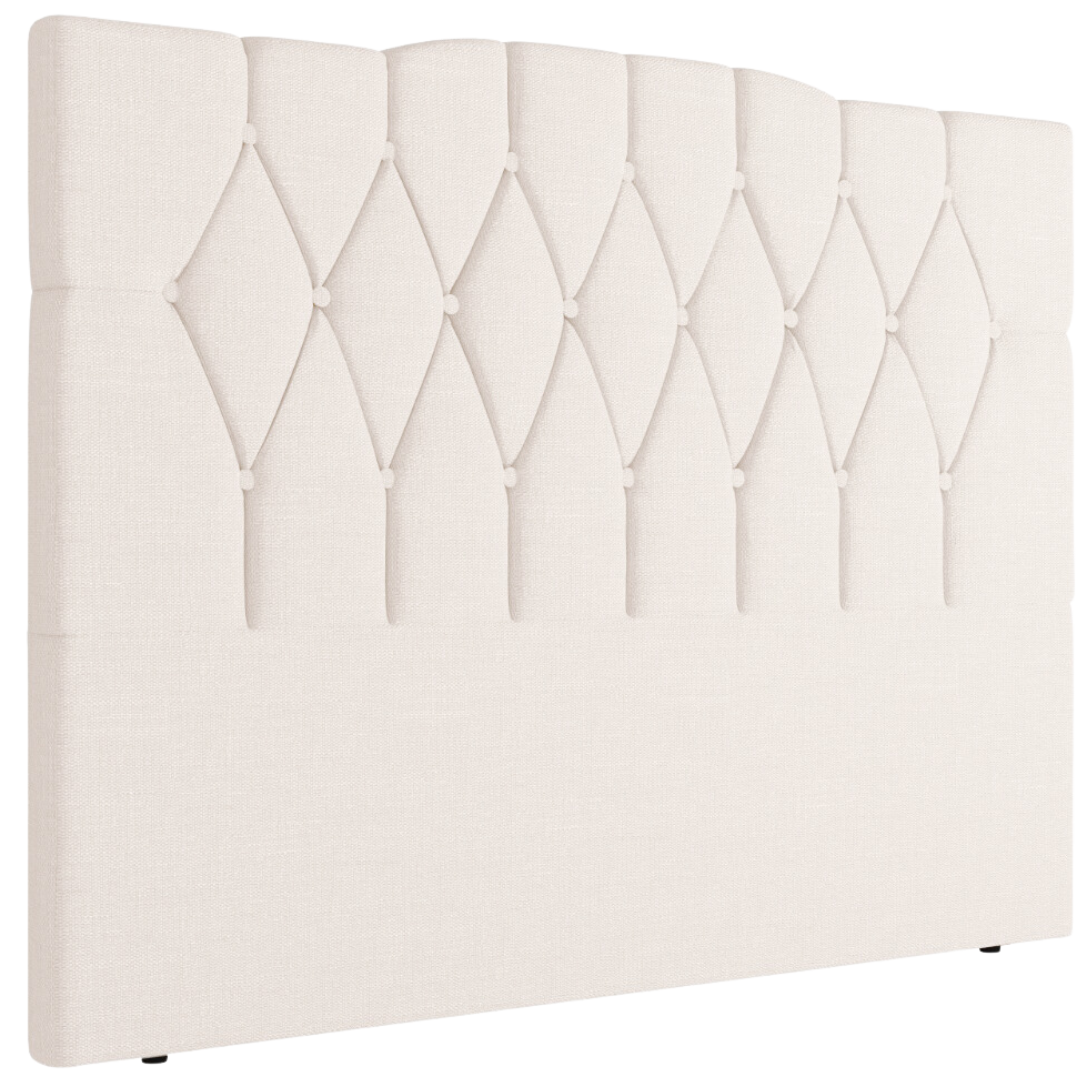 Cabeceira Casal Andreza Suede Branco – MC DESIGN - Móveis furniture