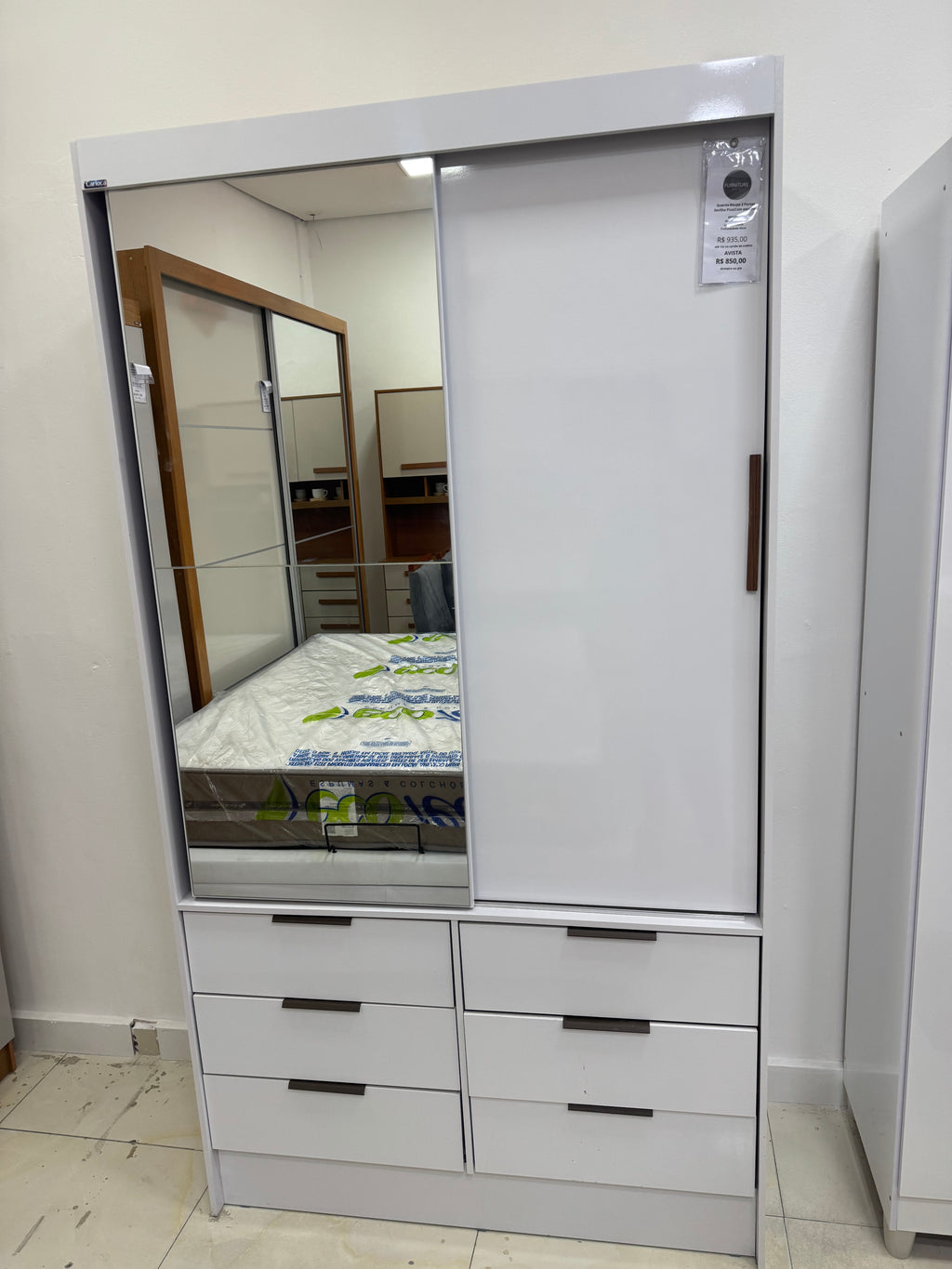 Guarda-Roupa 2 Portas Sevilha Plus(Com espelho)