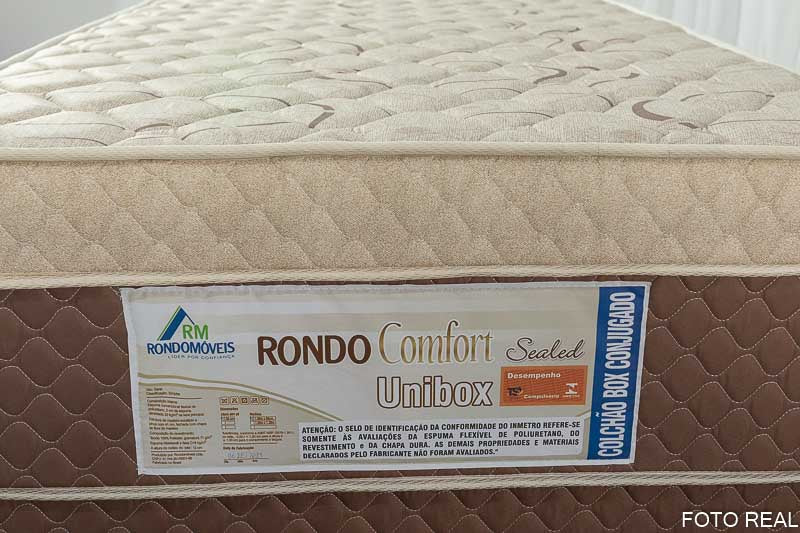 Cama Box Solteiro Rondoconfort Ortopédico D33 Selada - Rondomóveis