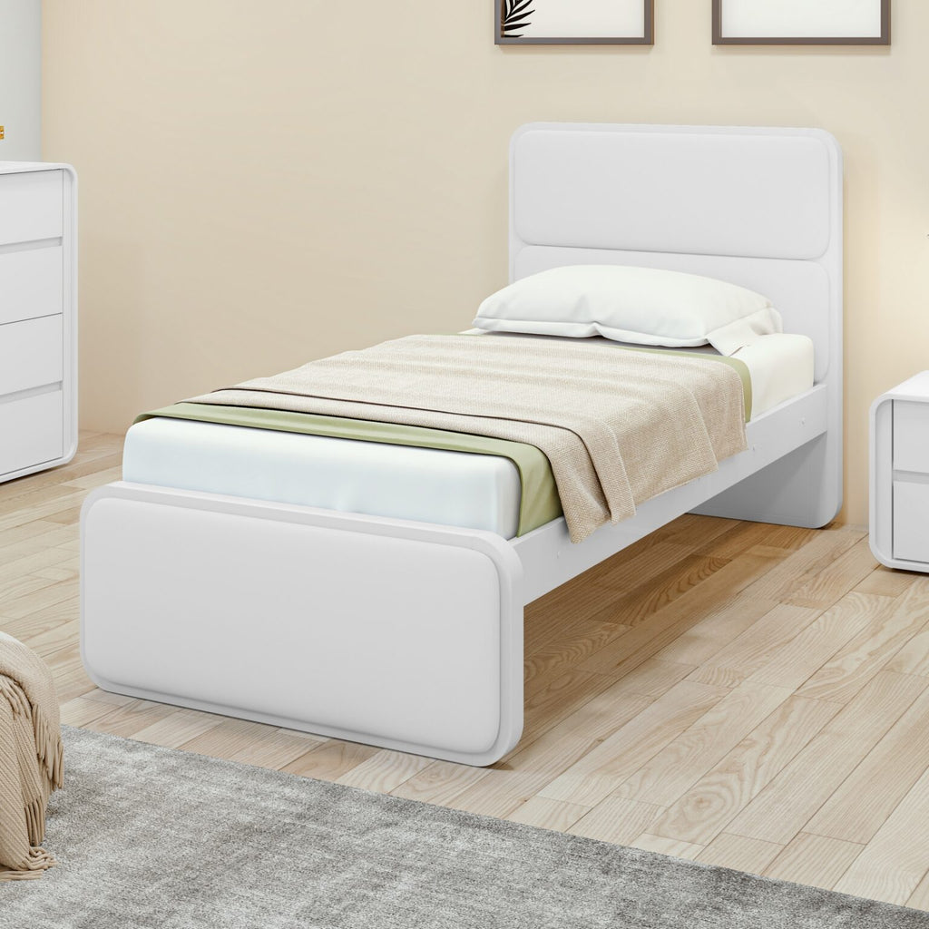 Cama Solteiro Loop Branco – LOPAS
