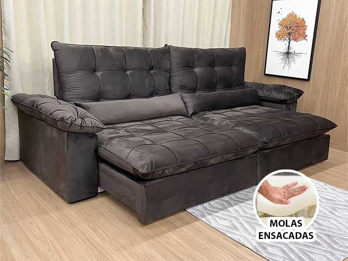 SOFÁ RETRÁTIL AURORA 2.30 - Móveis furniture