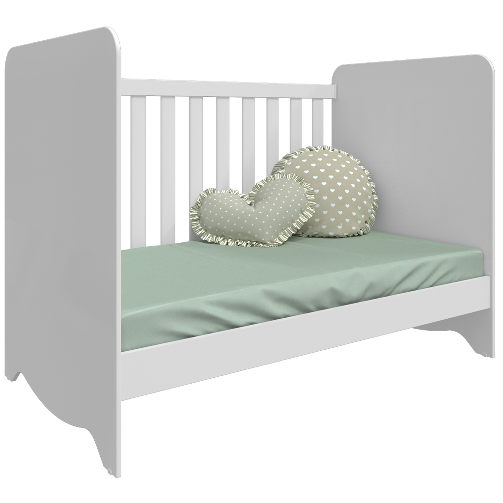 Berço Americano Ben Branco Brilho – PEROBA MÓVEIS