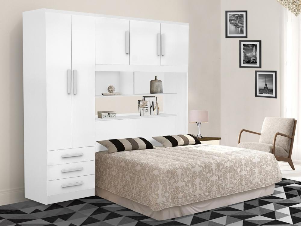 Guarda-Roupa México 5 portas 3 gavetas Casal – Branco