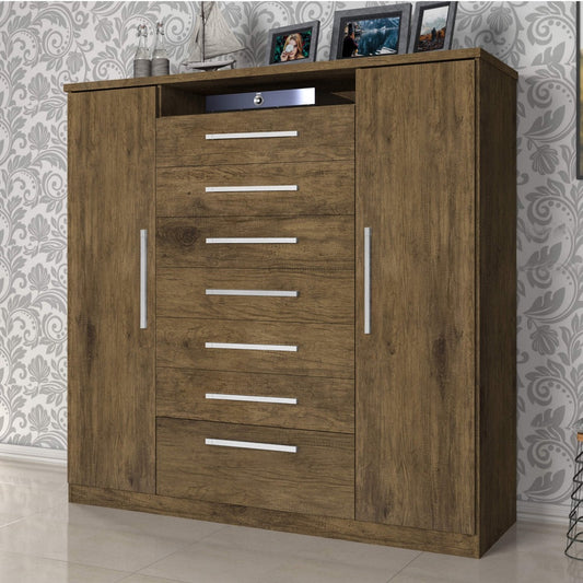 Comoda Roupeiro Mega 2P7G1N Jequitiba J A Moveis - Móveis furniture