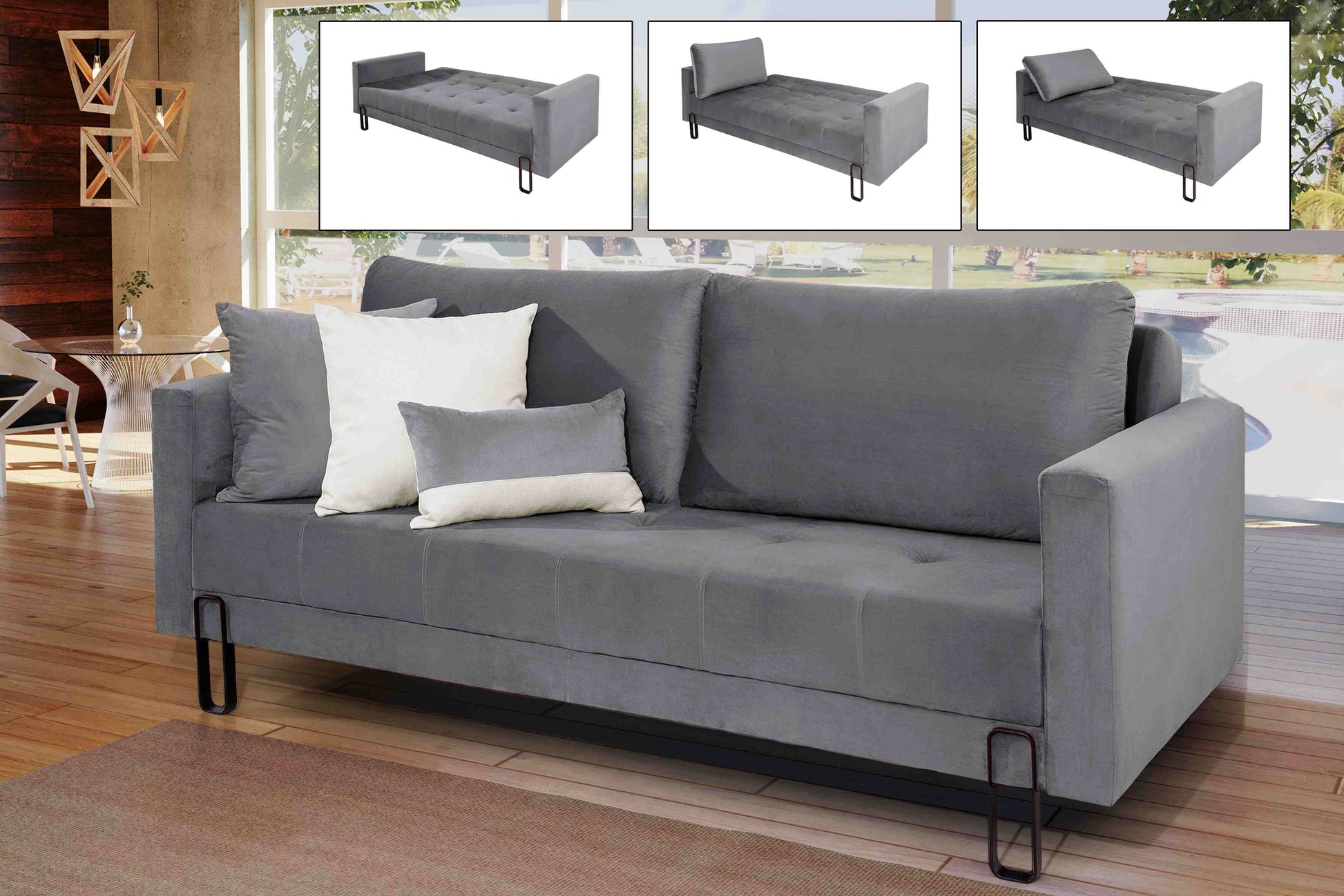 Estofado Fixo Cama Barcelona 200 Inca - Móveis furniture