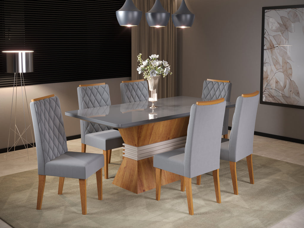 Sala Deli 160 6C Iza Mel Blonde.Off White Vel Marfim Viero - Móveis furniture