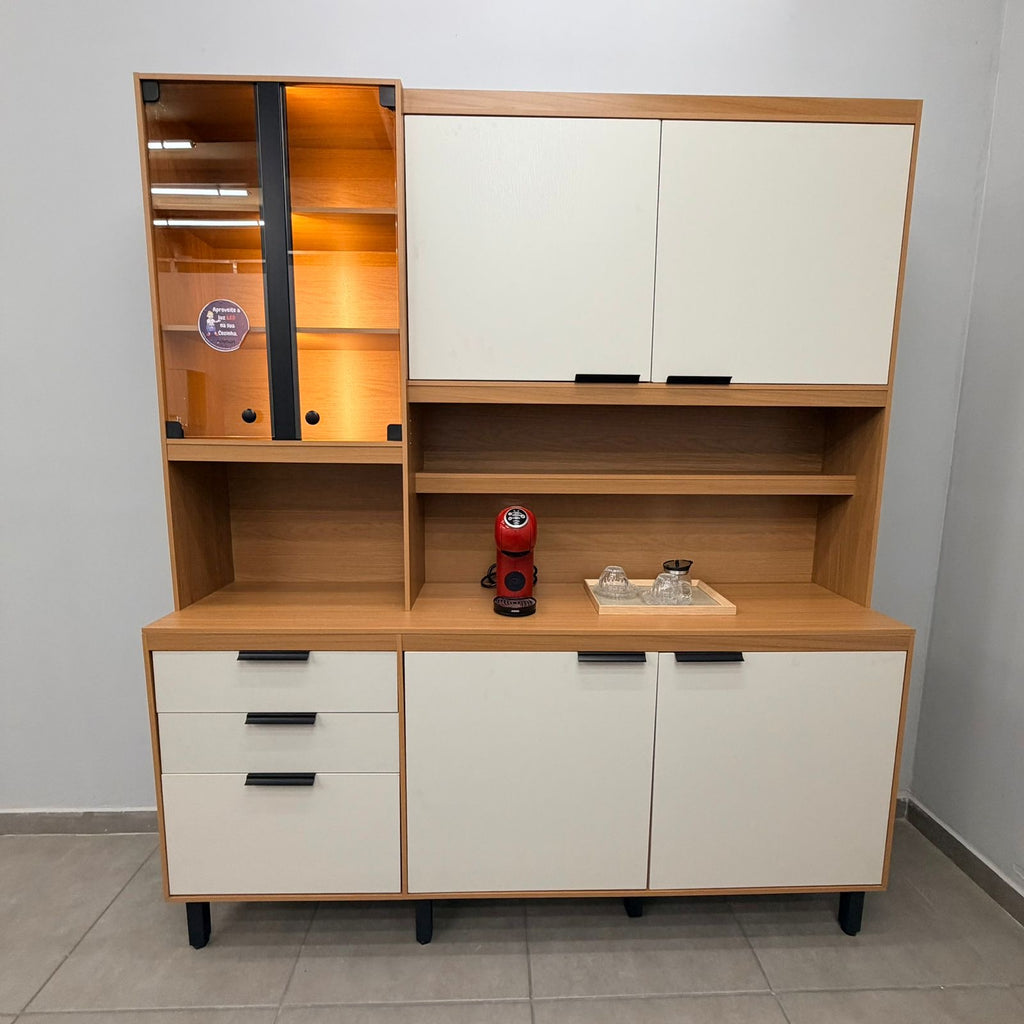 Armário de Cozinha Murano 7 Portas 2 Gavetas Poliman