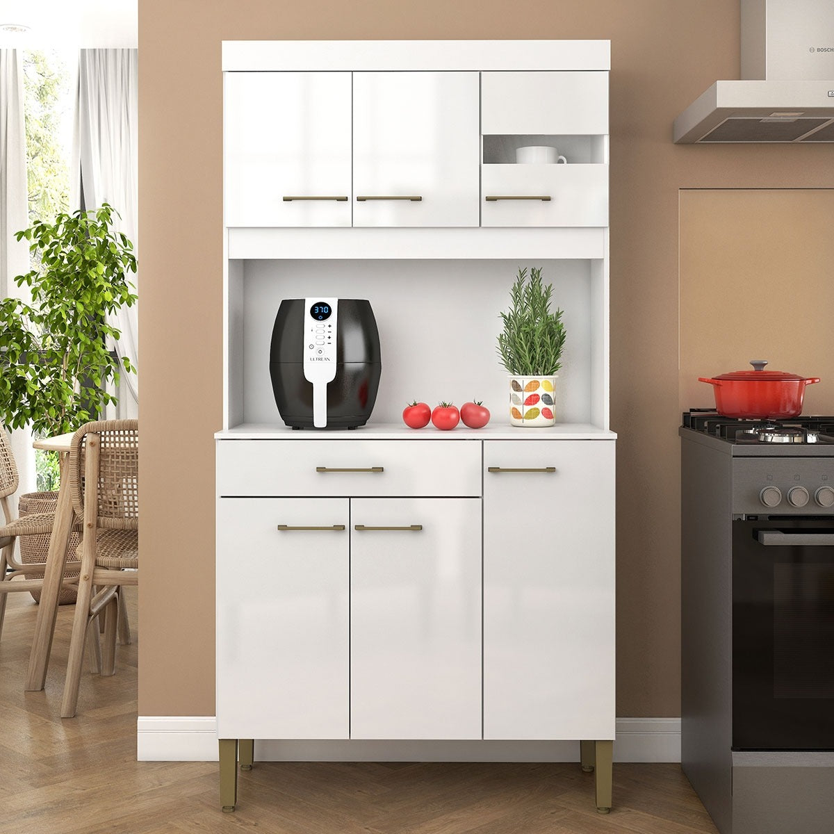 Kit Cozinha Carla K090 0,90 m Branco – FELLICCI