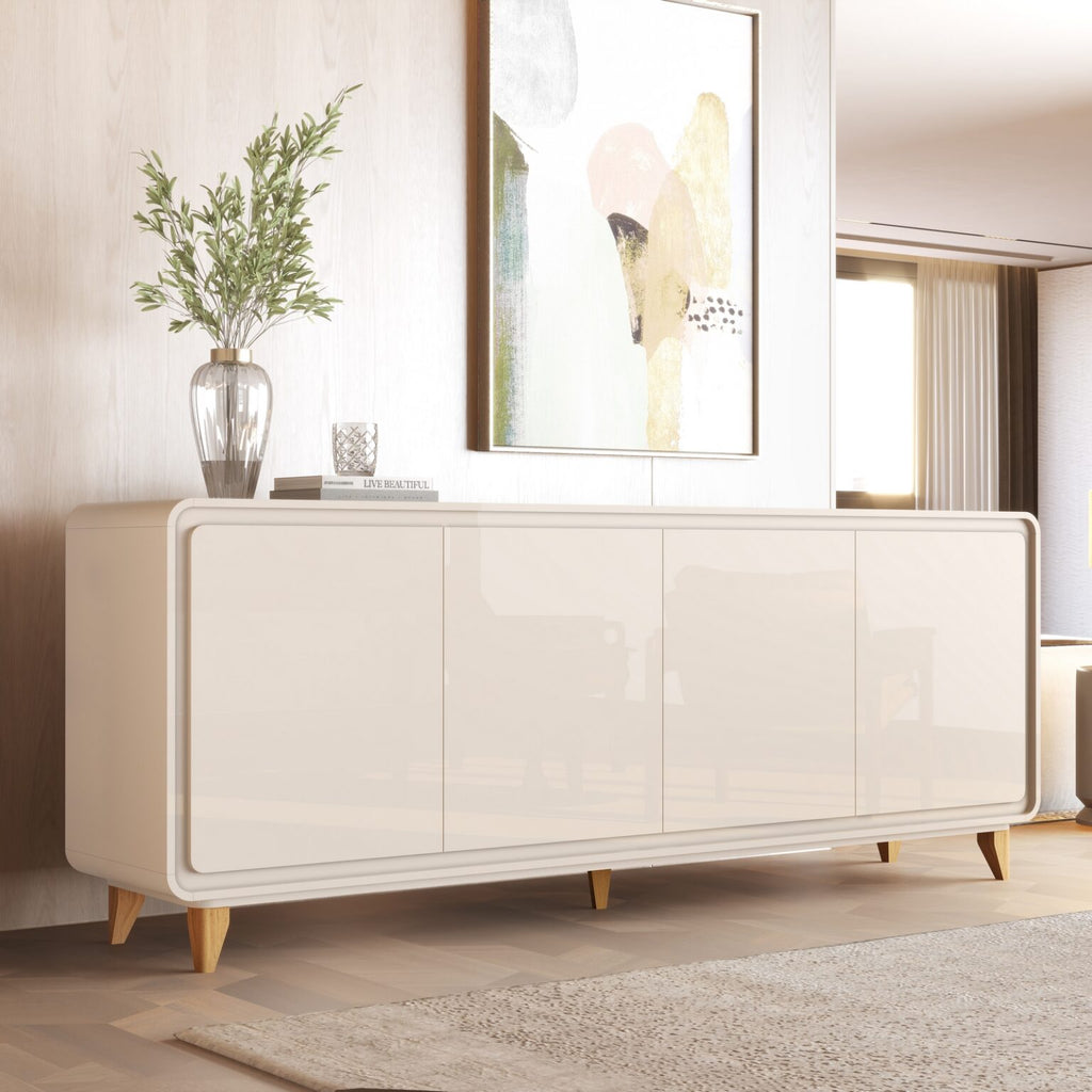Buffet 4 Portas Liv Off White – EDN MÓVEIS