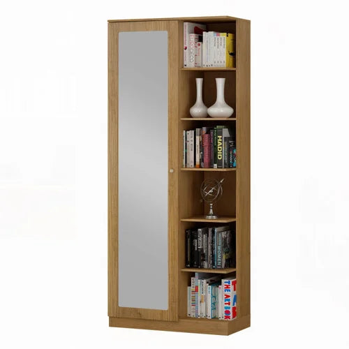 Armário Multiuso 1 Porta com Espelho João Pessoa - Móveis furniture