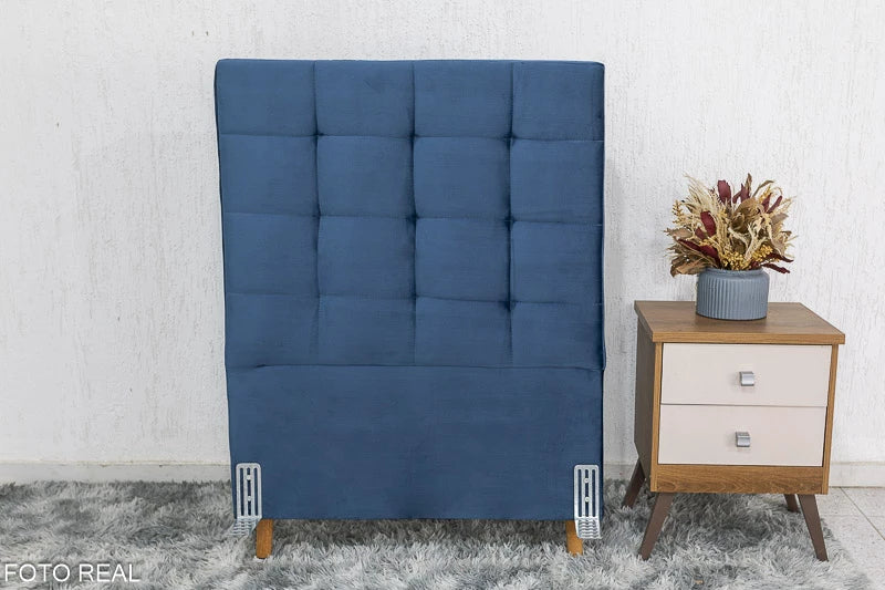 Cabeceira Solteiro Belli Azul - Móveis furniture