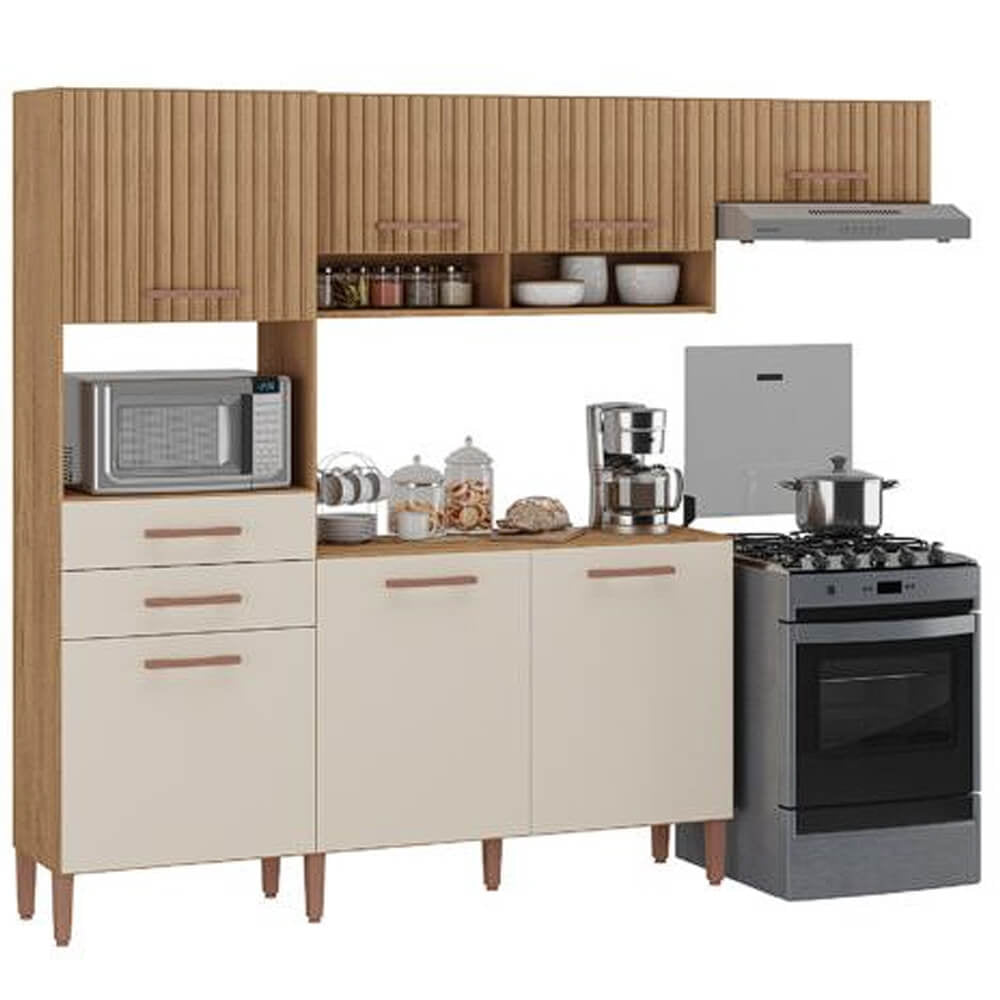 Armário de Cozinha Fortaleza 7 Portas 2 Gavetas Atualle - Móveis furniture