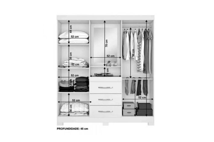 ROUPEIRO CAPELINHA NT 5015 4PTS 3GAV C/ESP – FREIJO/OFF – NOT