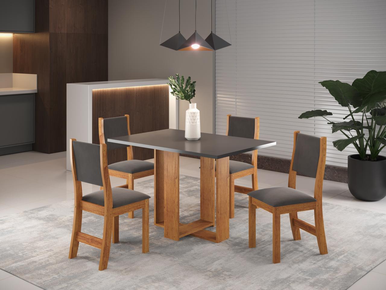 Sala Magic 120 4C Sol Mel.grafite - Móveis furniture