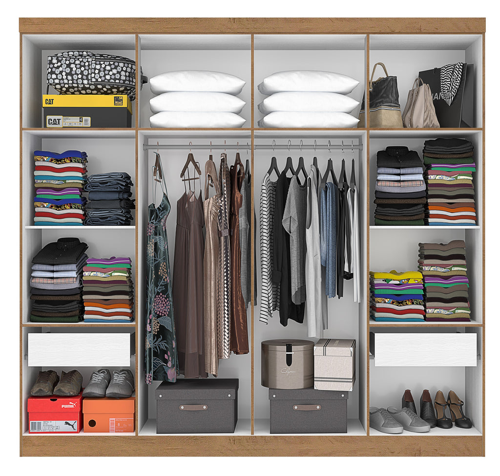 Roupeiro Petropolis 8 Portas 2 Gavetas - Móveis furniture