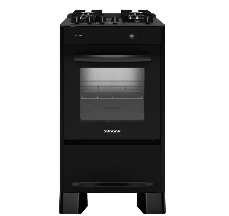 Fogão de Piso Suggar 4 Bocas
Mesa de Vidro Neo Max Preto
Bivolt