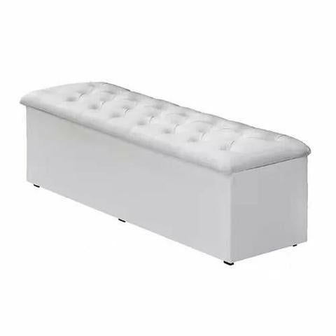 Recamier Casal Dubai Corino Branco - Móveis furniture