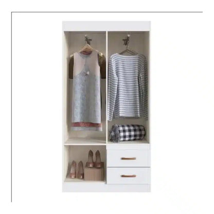 GUARDA-ROUPA CORDOVA 91CM – 4 PORTAS E 2 GAVETAS – DORIPEL