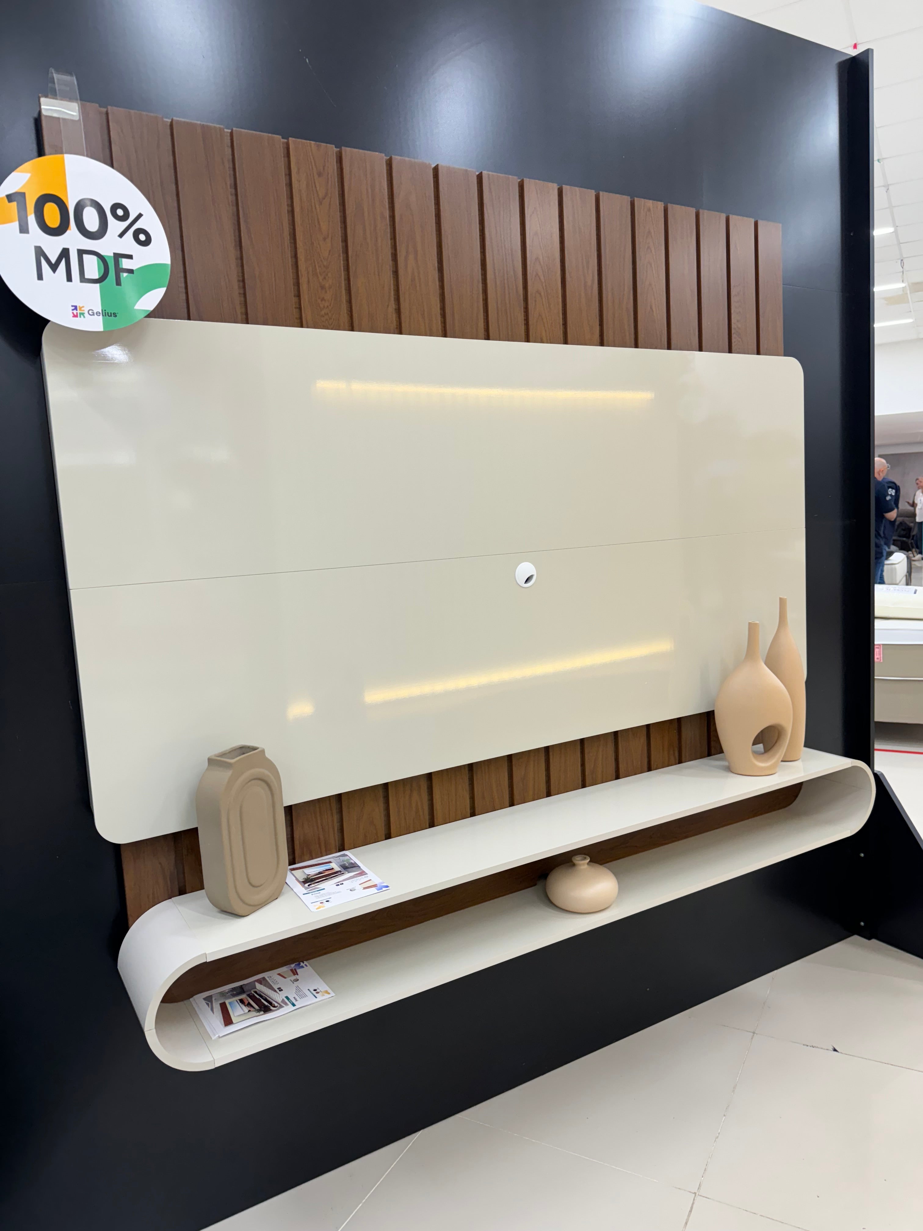 Home Prime 185 Castanho.Off White - Móveis furniture