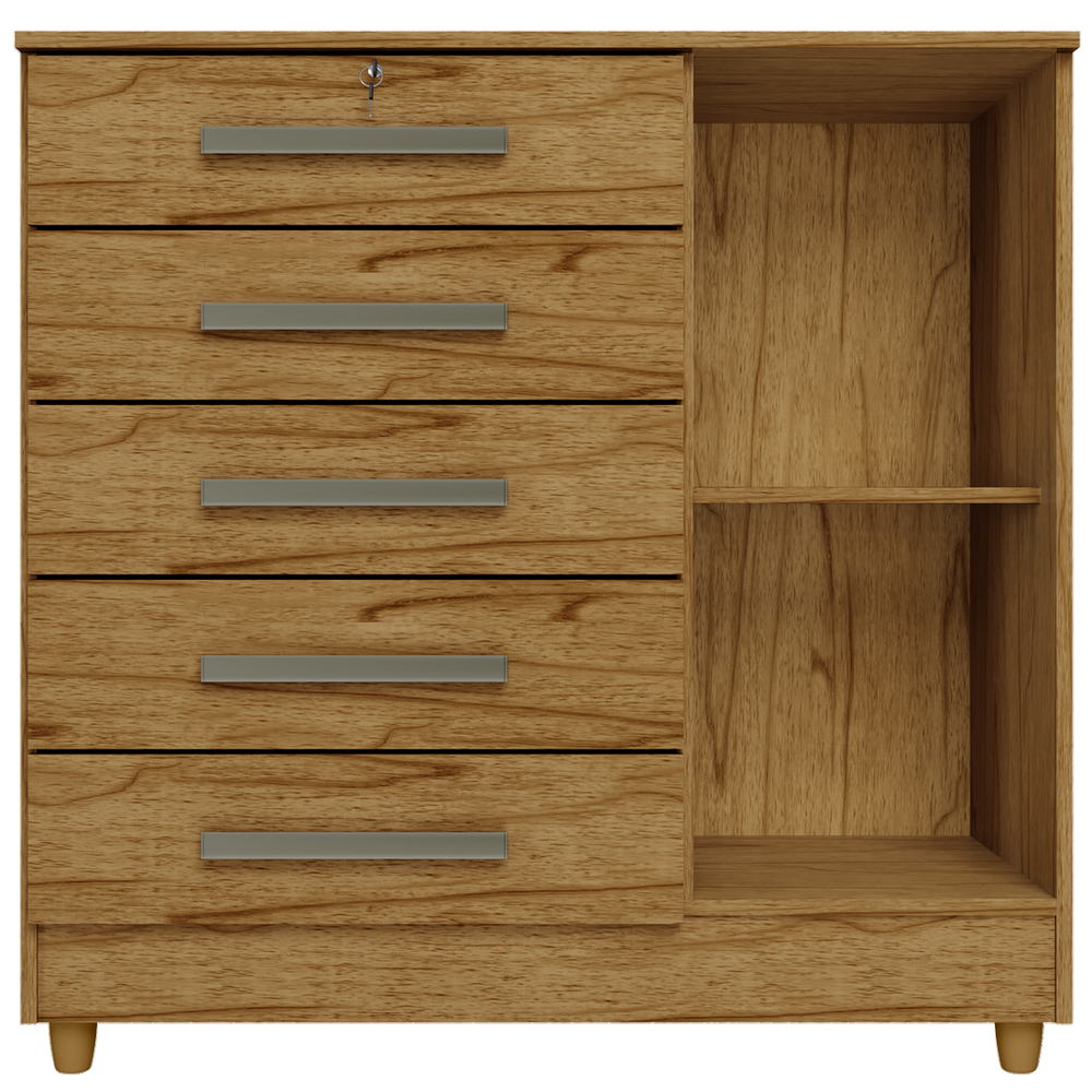 Cômoda com Sapateira Vitória Mel - Móveis furniture