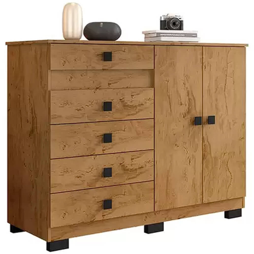 Cômoda Sapateira 2352 5 Gavetas 2 Portas Araplac - Móveis furniture