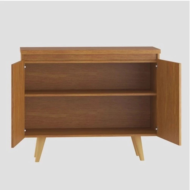 Buffet Uno com 2 Portas larg. 1.01m Mel/Preto Viero - Móveis furniture