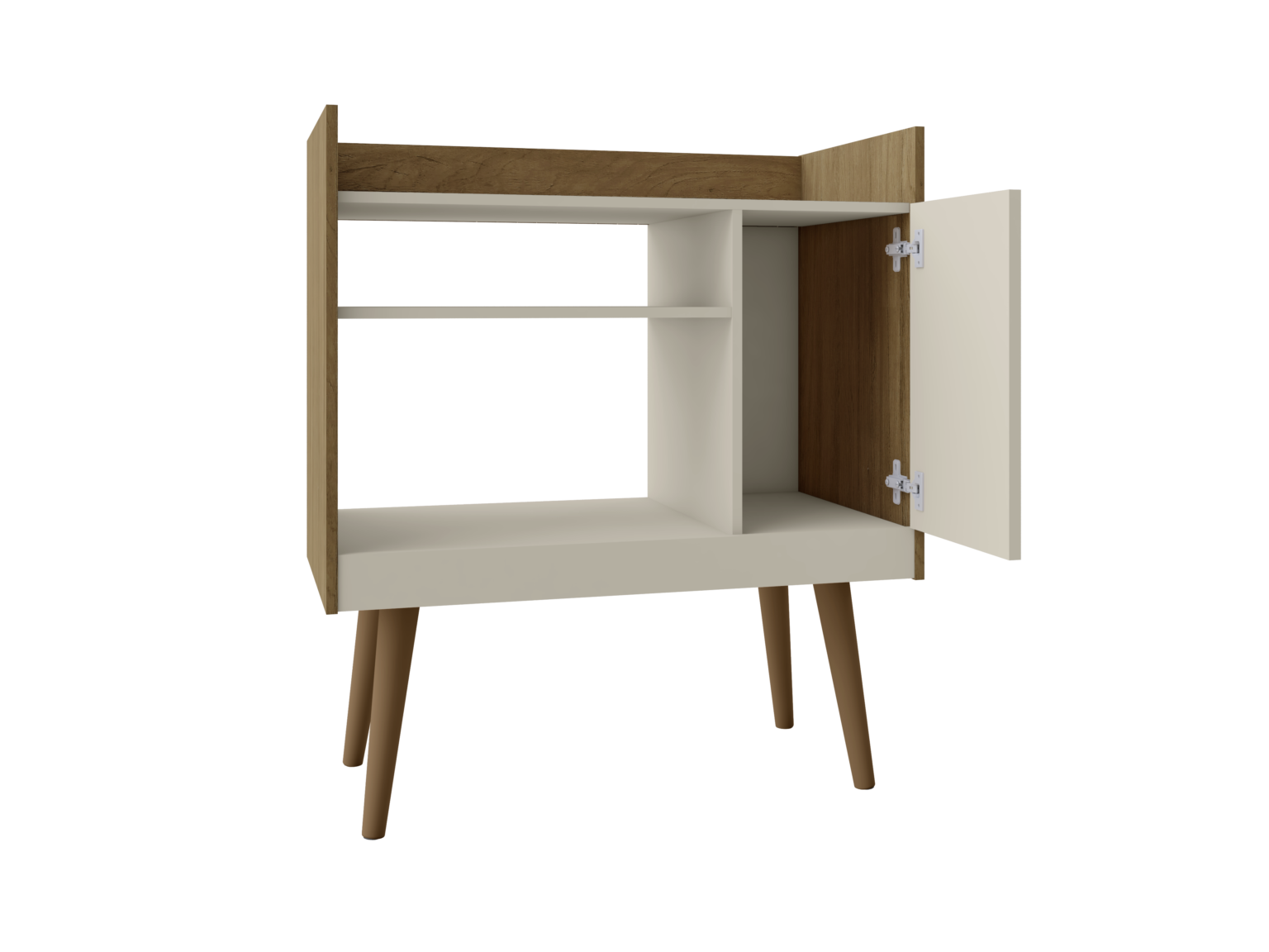 Aparador Café II Cinamono/Off White – BECHARA - Móveis furniture