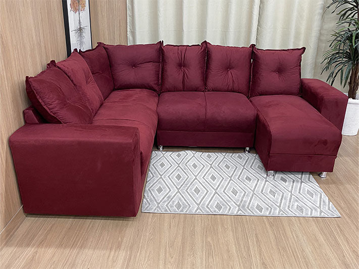 Sofá Canto Vinho Áustria - Móveis furniture