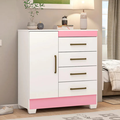 Cômoda Demobile Montevideu 4 Gavetas com Pés