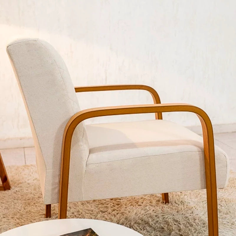 Poltrona Ayla Linho bege