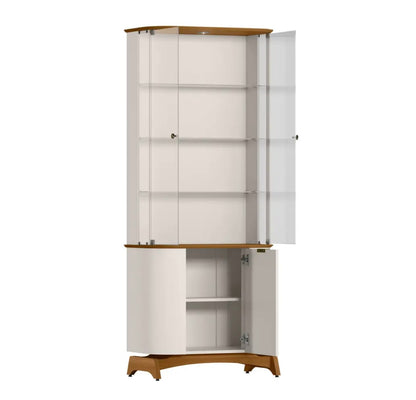 Cristaleira Serena com 3 Portas e LED New Ceval