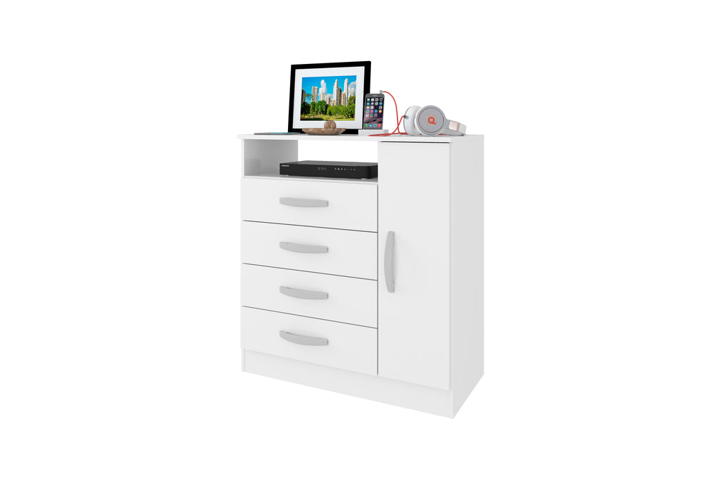 Cômoda Delta 1 Porta 4 Gavetas - Móveis furniture