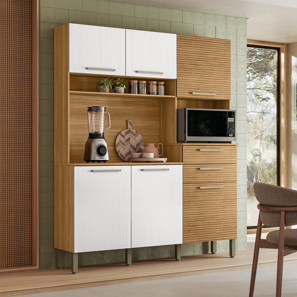 Kit Cozinha Montesa 1,607 m Freijó/Supremo/Ripado Freijó – KIT’S PARANÁ