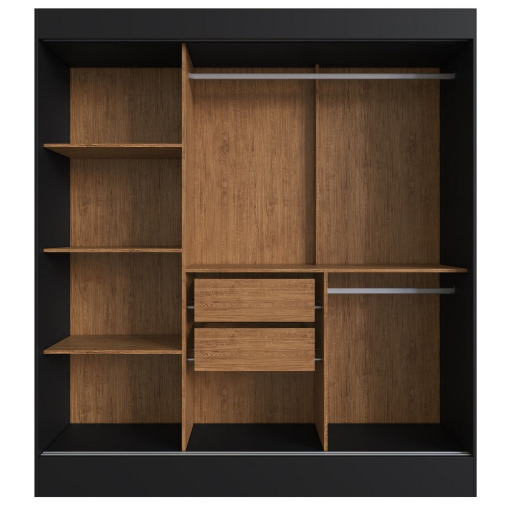 Guarda-Roupa 3 Portas Londres 69000 1,80 m Preto – DORIPEL