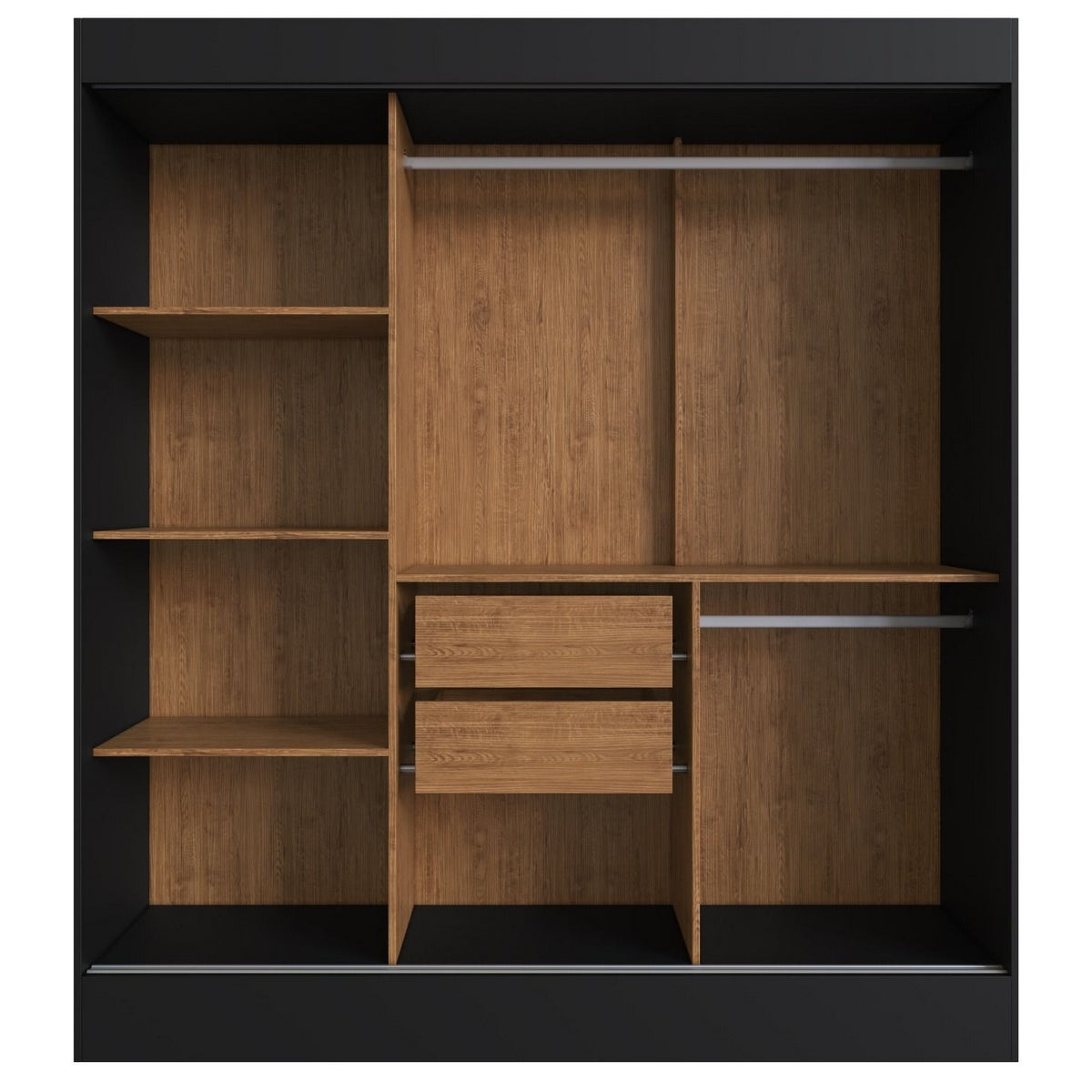 Guarda-Roupa 3 Portas Londres 69000 1,80 m Preto – DORIPEL