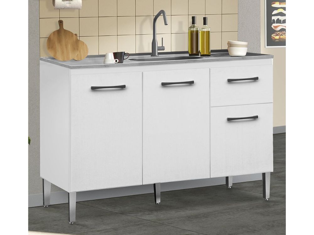 Balcão de cozinha França para pia 1,18 - Móveis furniture