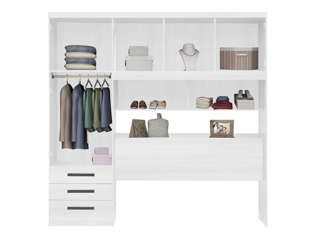 Guarda-Roupa México 5 portas 3 gavetas Casal – Branco